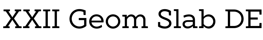 Preview XXII Geom Slab DEMO