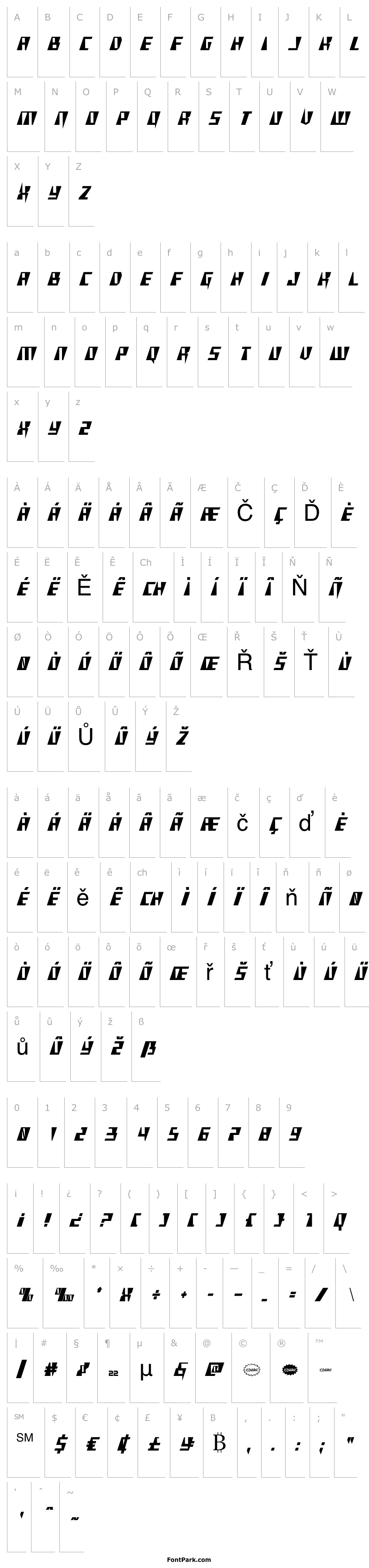 Overview X-Racer Condensed