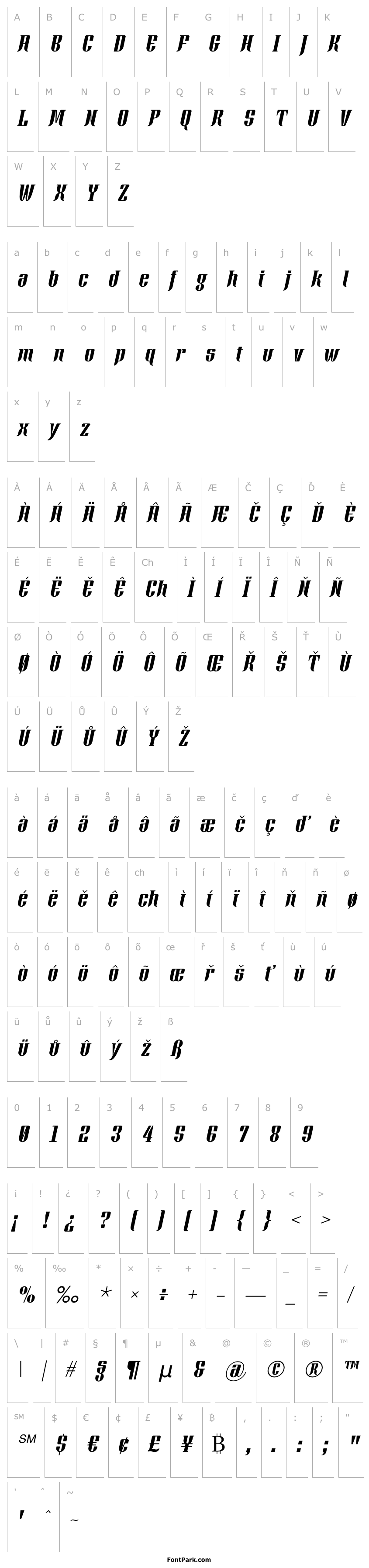 Overview Xacose Italic