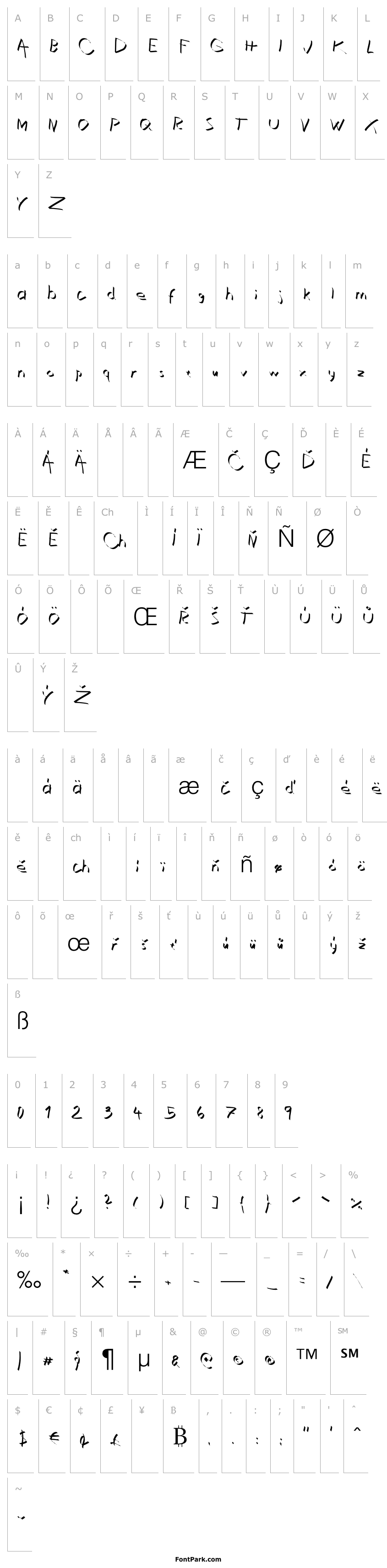 Overview Xaligraphy Thin