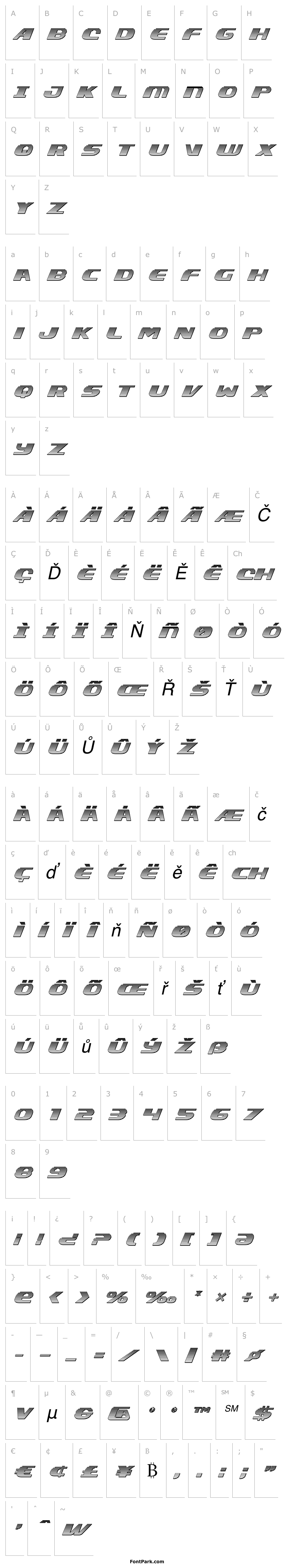 Overview Xcelsion Chrome Italic Italic