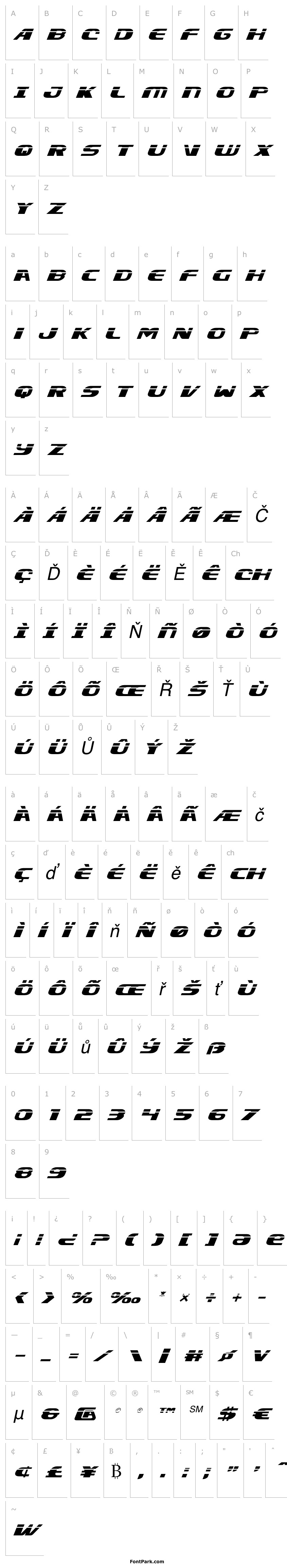 Přehled Xcelsion Laser Italic Italic