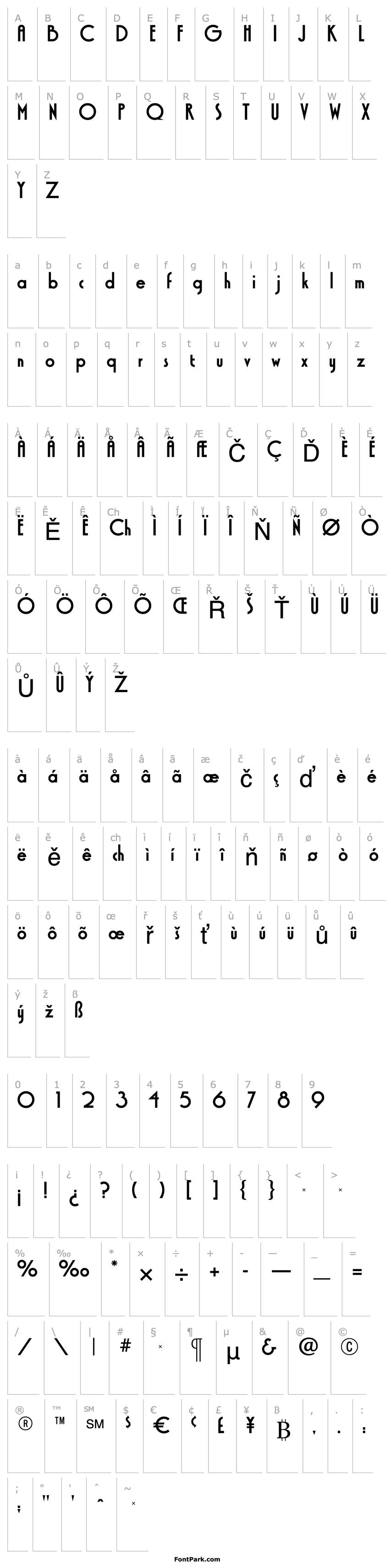 Přehled XctasySansRR Bold