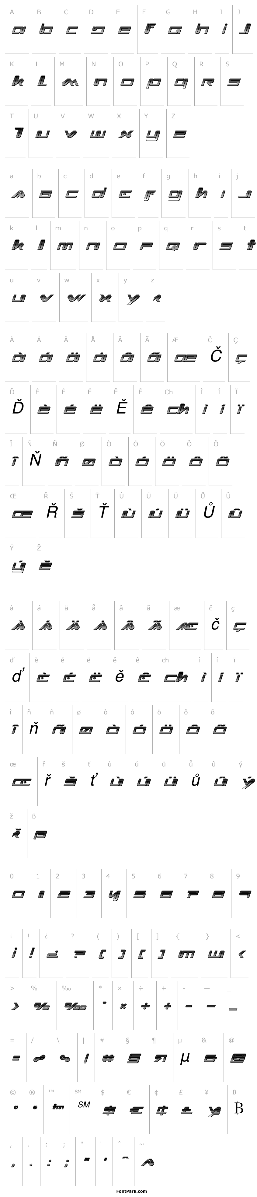 Přehled Xephyr Chrome Italic