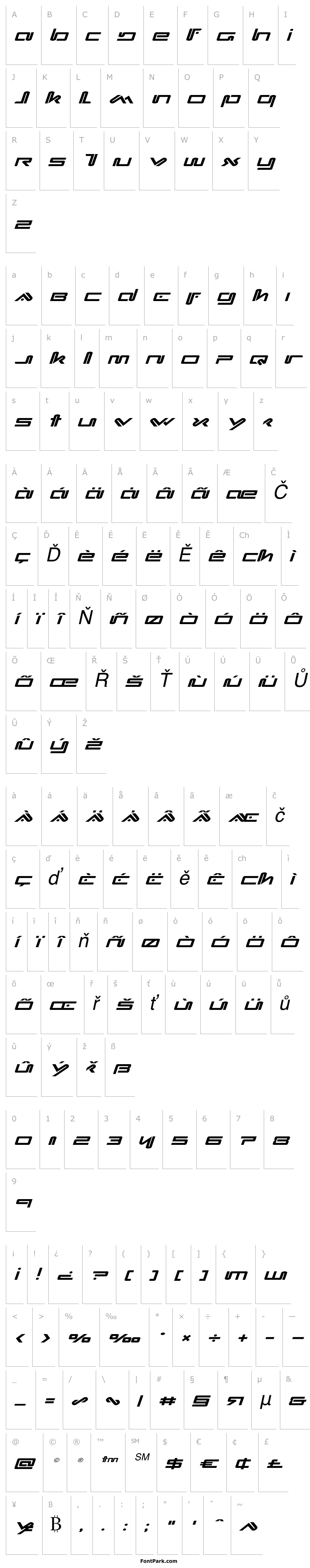 Přehled Xephyr Expanded Italic