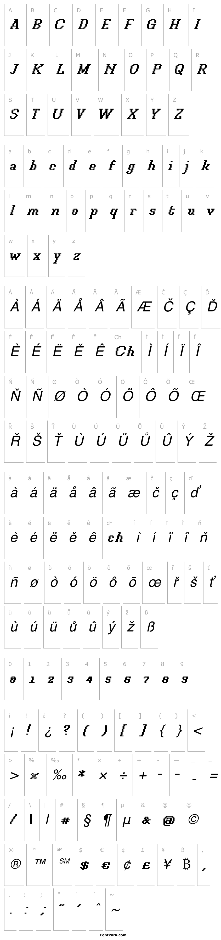 Přehled Xilla Bold Italic