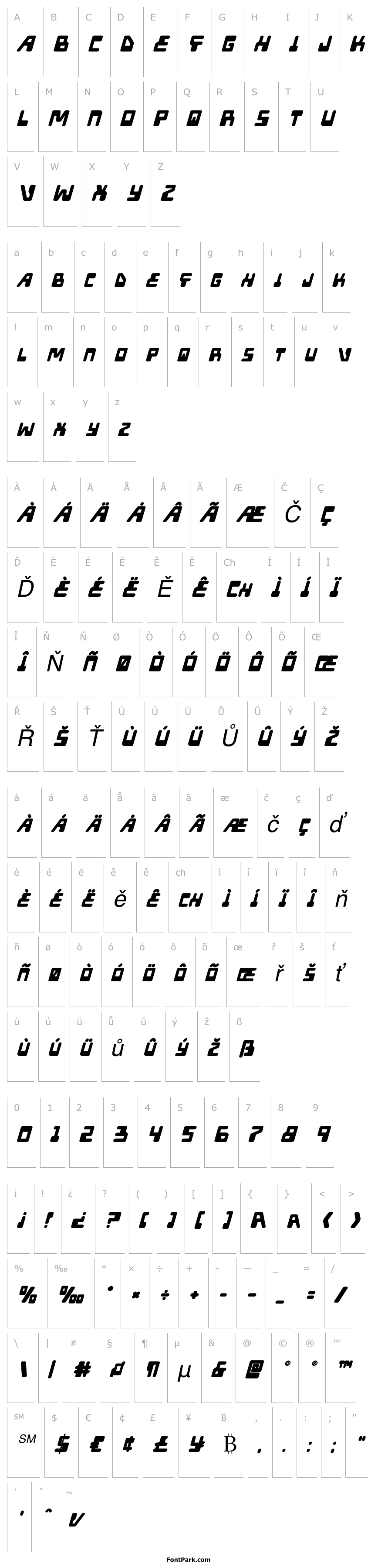 Overview Xped Bold Italic