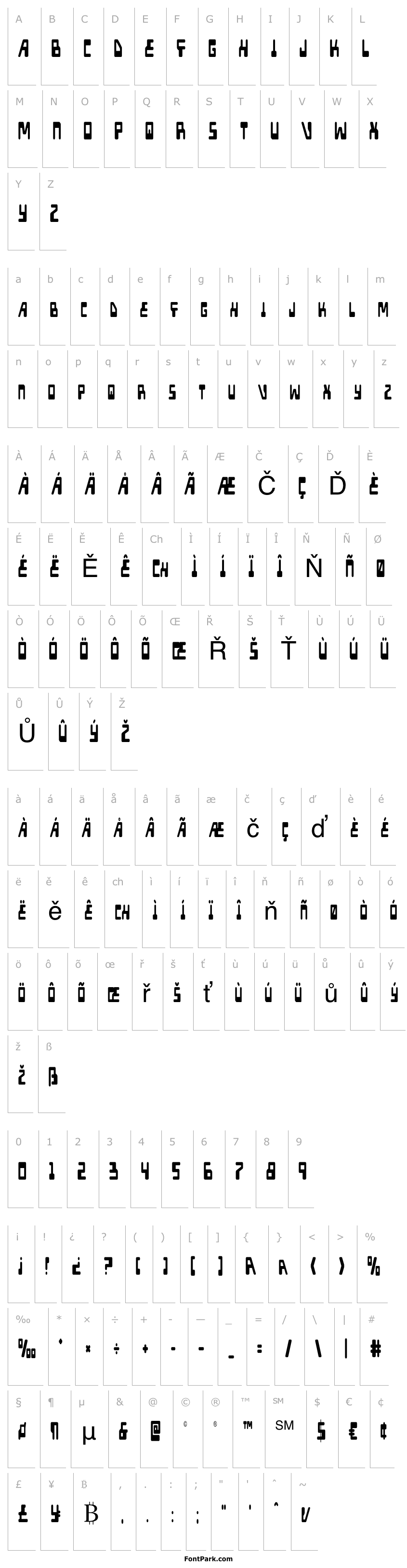 Přehled Xped Extra-Condensed