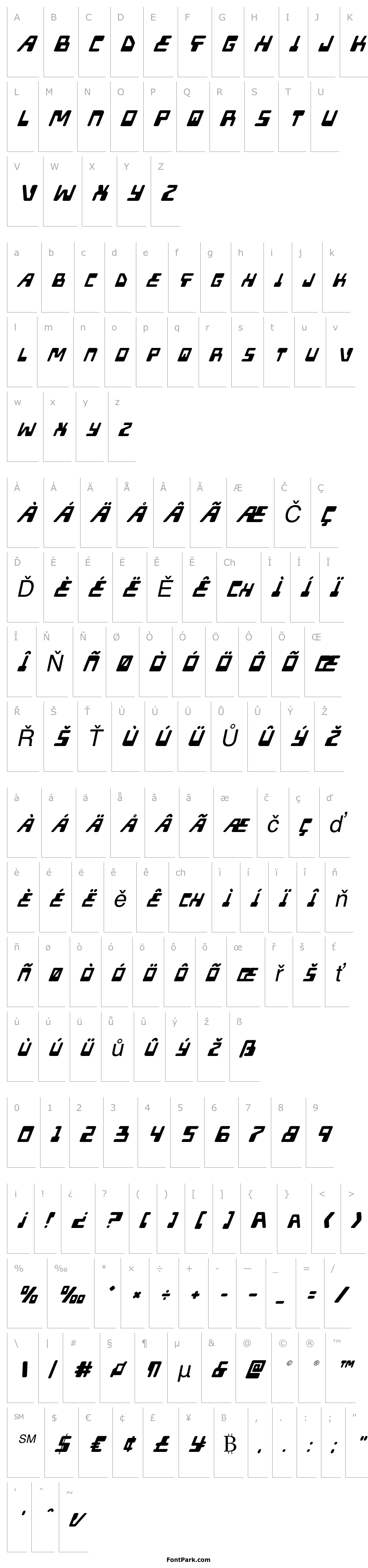 Overview Xped Super-Italic