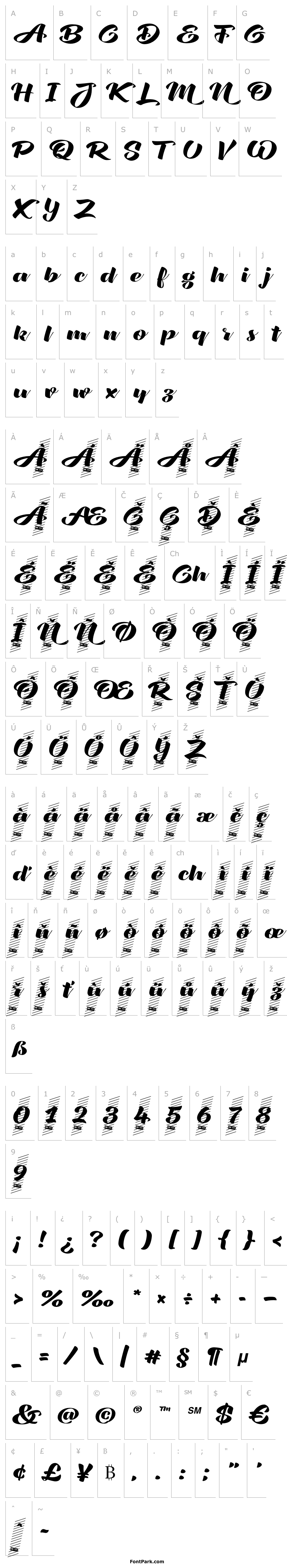 Přehled XXII CoolScript - DEMO Bold