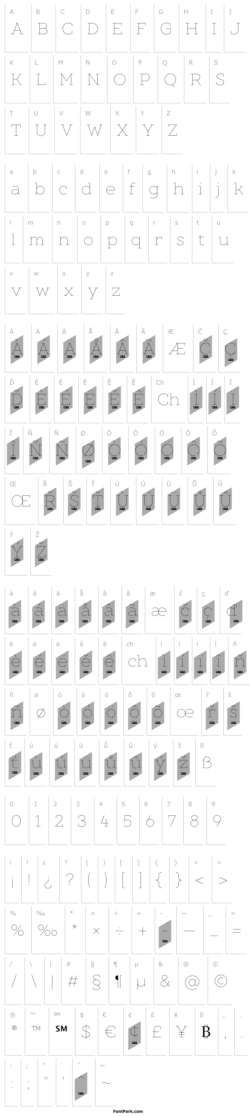 Přehled XXII Geom Slab DEMO Thin