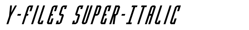 Preview Y-Files Super-Italic