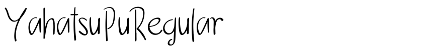 Preview YahatsuPuRegular