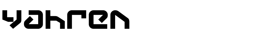 Font Yahren by Dan Zadorozny