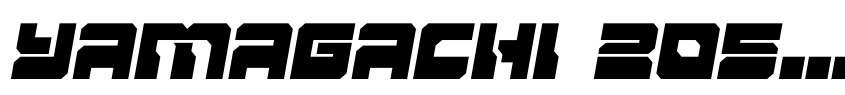 Preview Yamagachi 2050 Semi-Italic