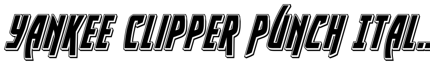 Preview Yankee Clipper Punch Italic