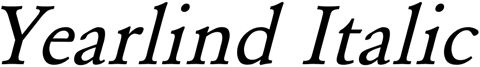 Preview Yearlind Italic