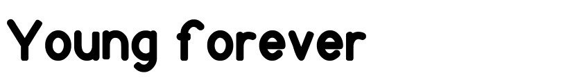 Font Young forever by weknow © (weknow.deviantart.com)