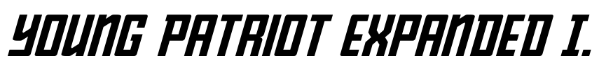 Preview Young Patriot Expanded Italic