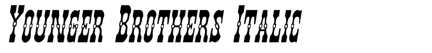 Preview Younger Brothers Italic