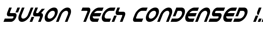 Preview Yukon Tech Condensed Italic
