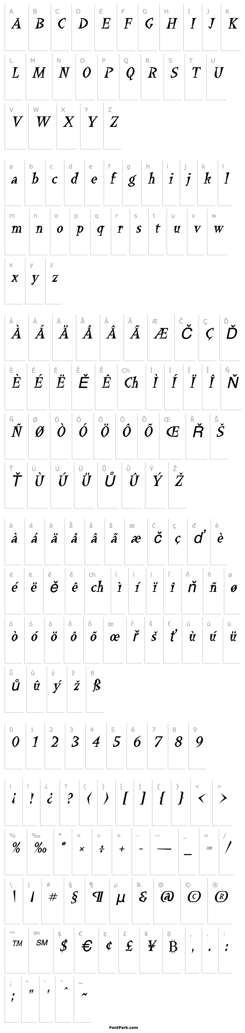 Overview Yucatan Italic