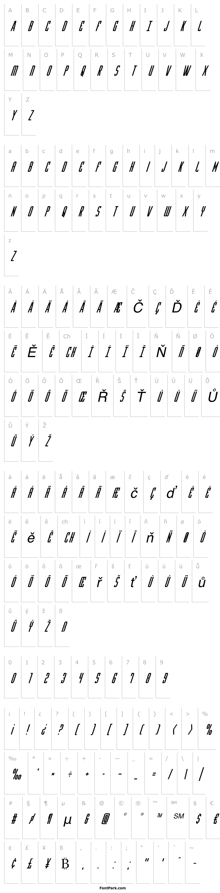 Overview Y-Files Super-Italic