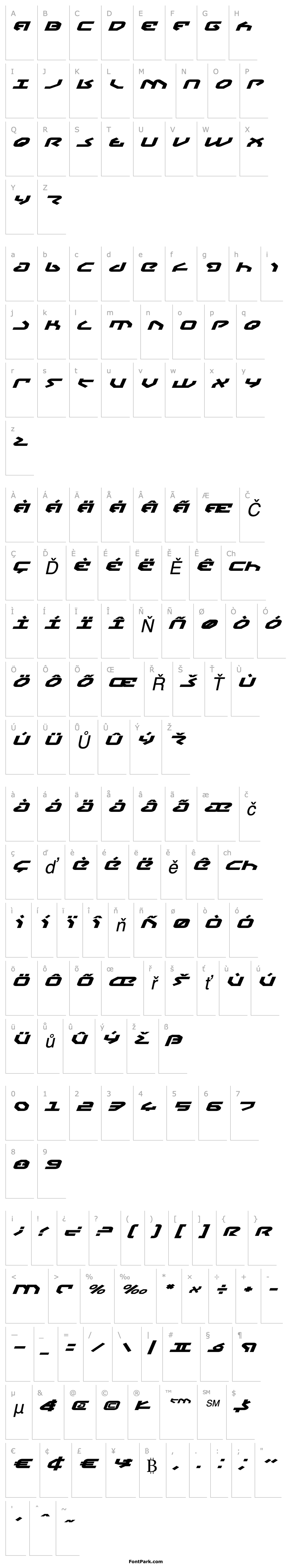 Overview Yahren Expanded Italic