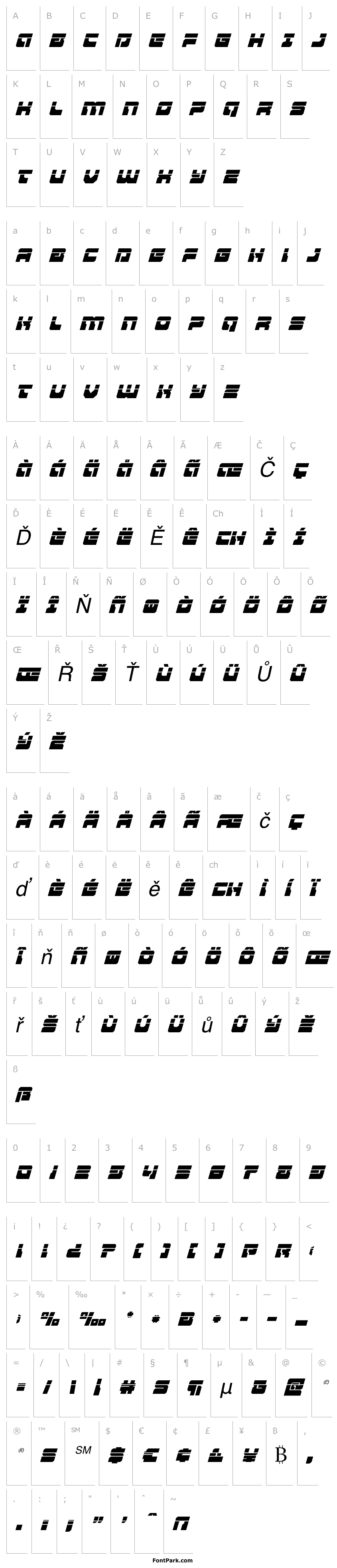 Overview Yamagachi 2050 Laser Italic