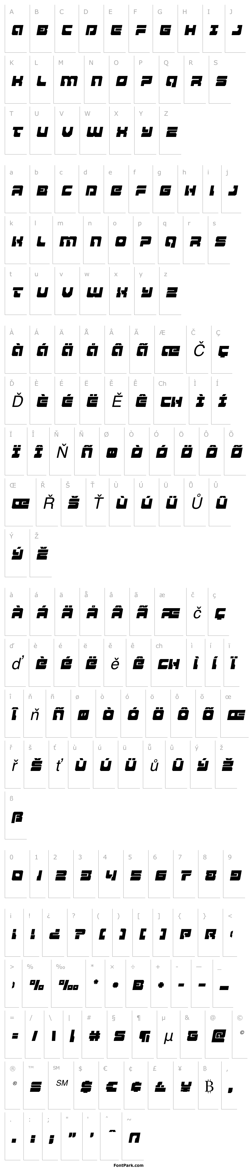 Přehled Yamagachi 2050 Semi-Italic