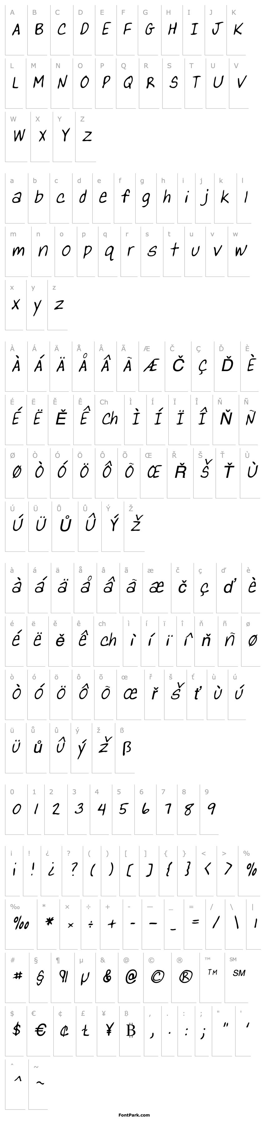 Overview YanksHand Italic