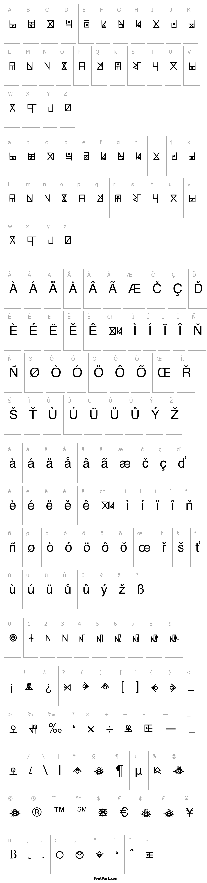 Přehled Yelekish Font Regular