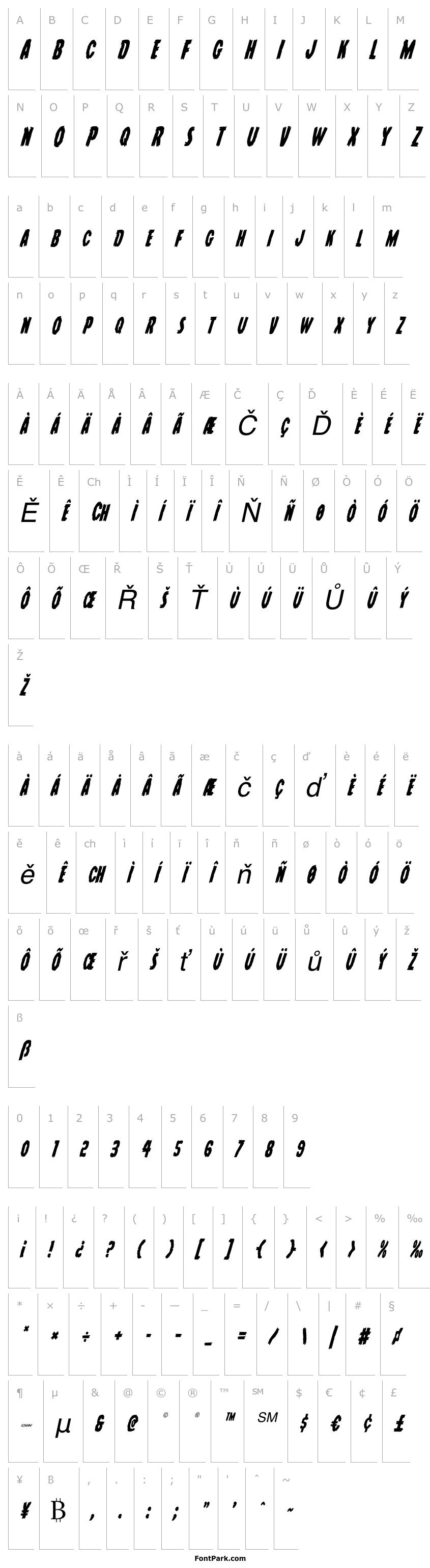 Přehled Young Frankenstein Condensed Italic