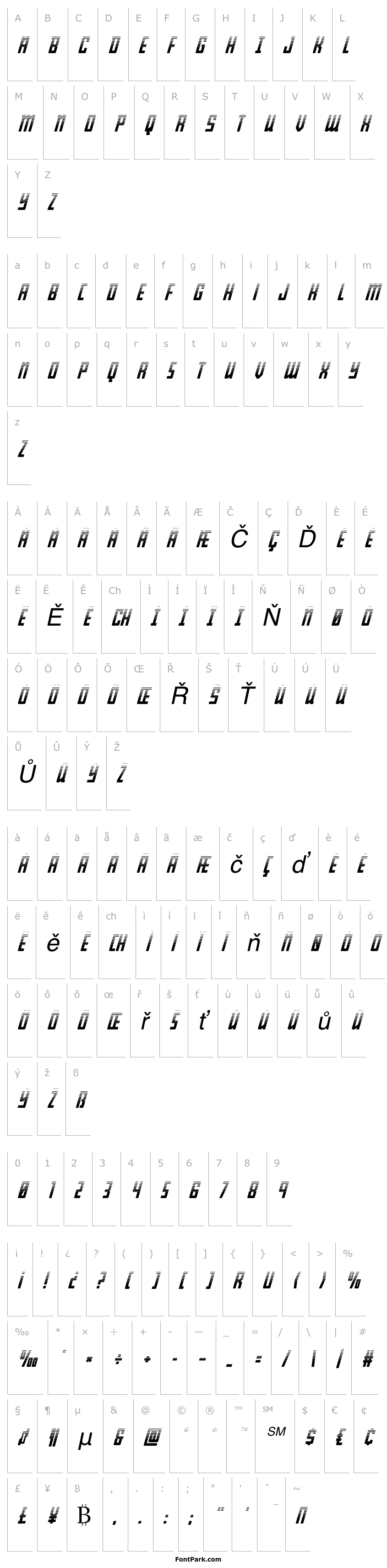 Overview Young Patriot Two-Tone Italic