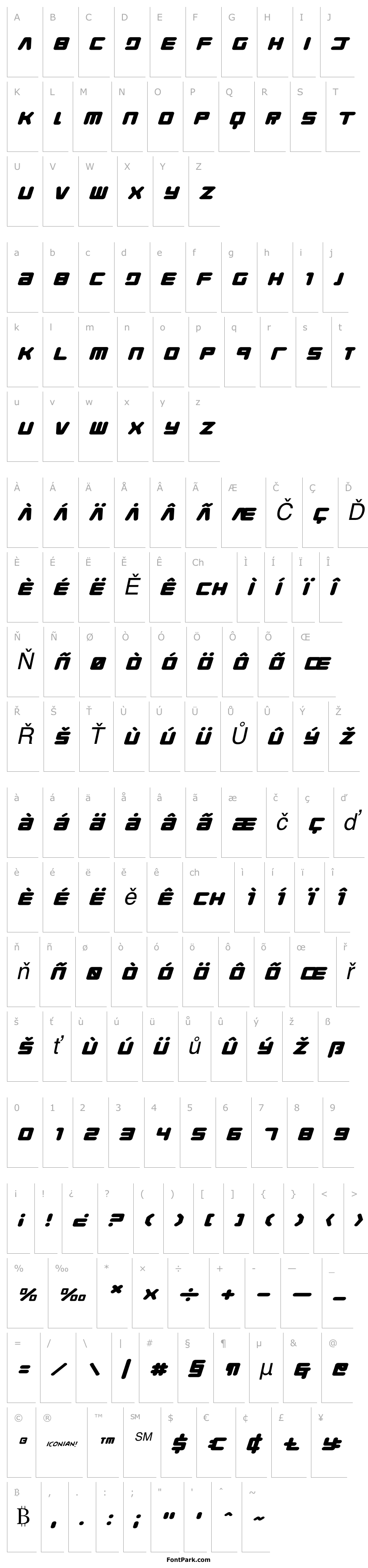 Přehled Young Techs Expanded Italic