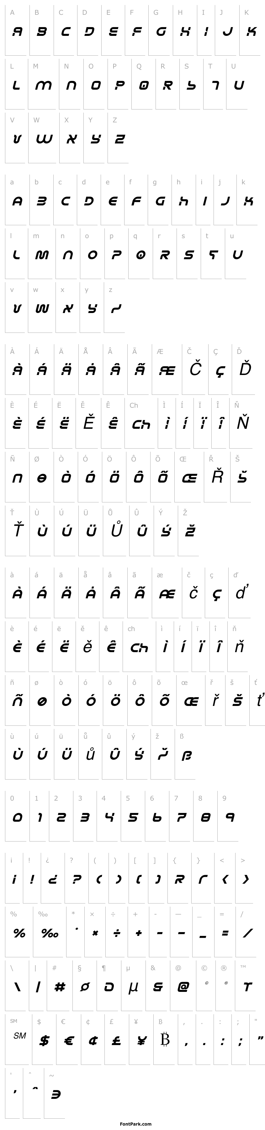 Přehled Yukon Tech Semi-Italic