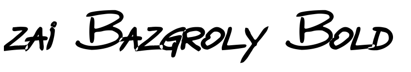 Preview zai Bazgroly Bold Italic Bold Italic