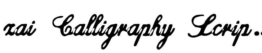 Preview zai Calligraphy Script Handwritten