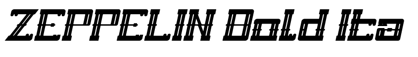 Preview ZEPPELIN Bold Italic