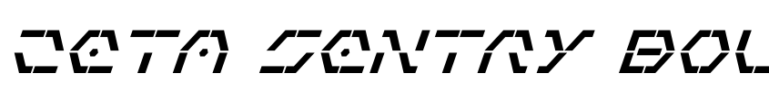 Preview Zeta Sentry Bold Italic