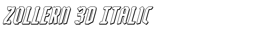 Preview Zollern 3D Italic