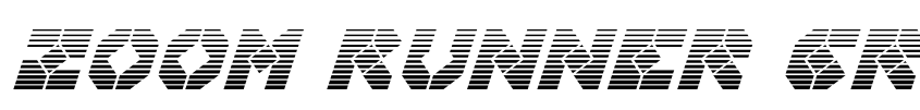 Preview Zoom Runner Gradient Italic
