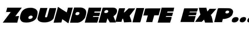 Preview Zounderkite Expanded Italic
