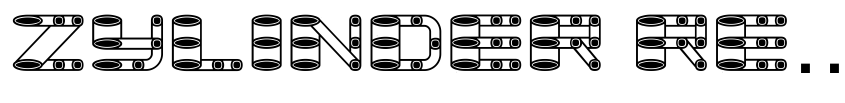 Font Zylinder Regular by Vladimir Nikolic