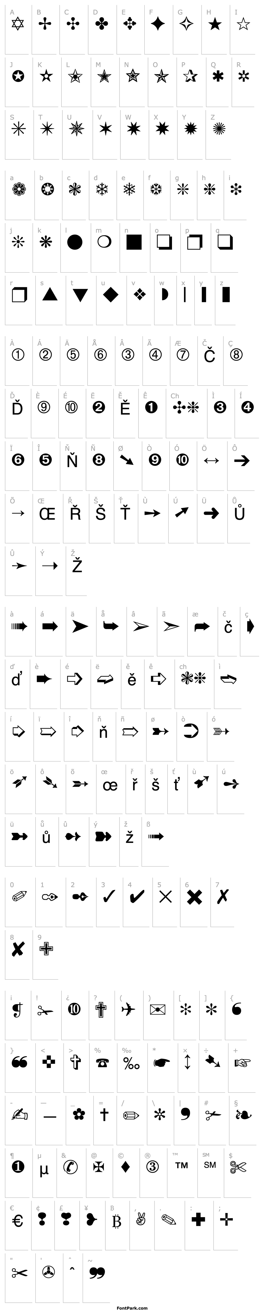 Overview Zapf Dingbats BT