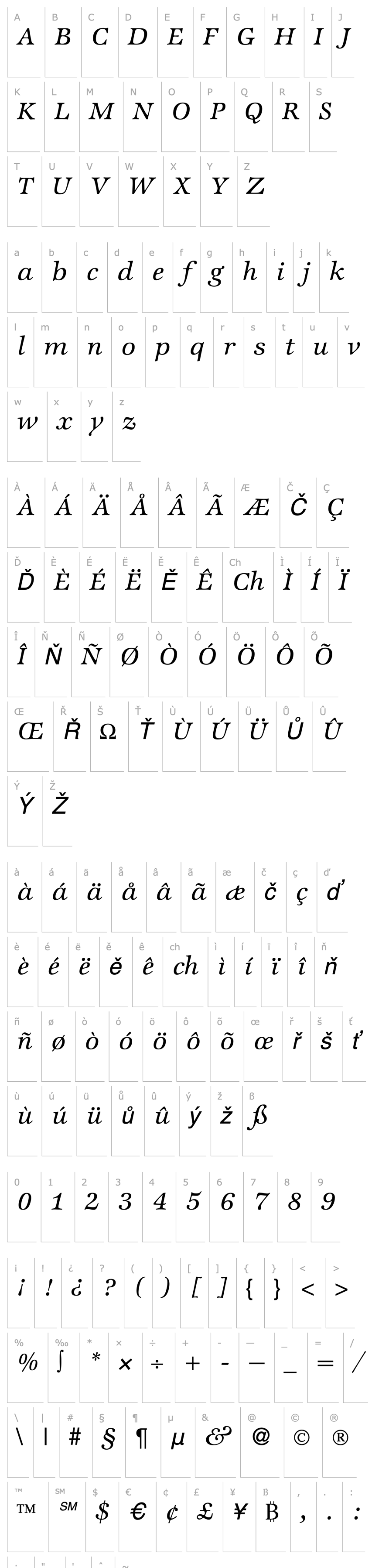 Overview ZabriskieInternational-RegularItalic