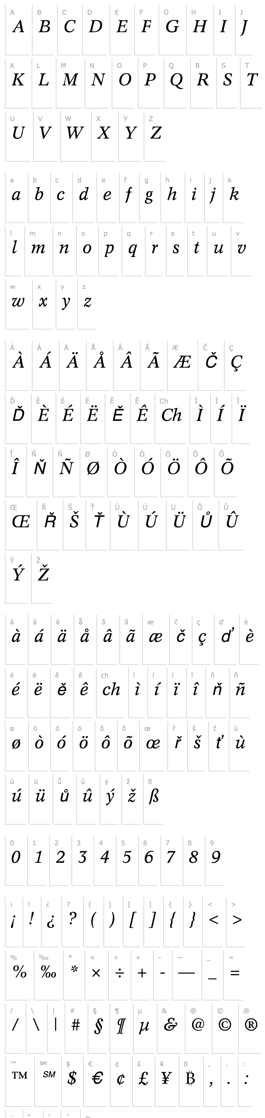 Overview ZafraSSK Italic