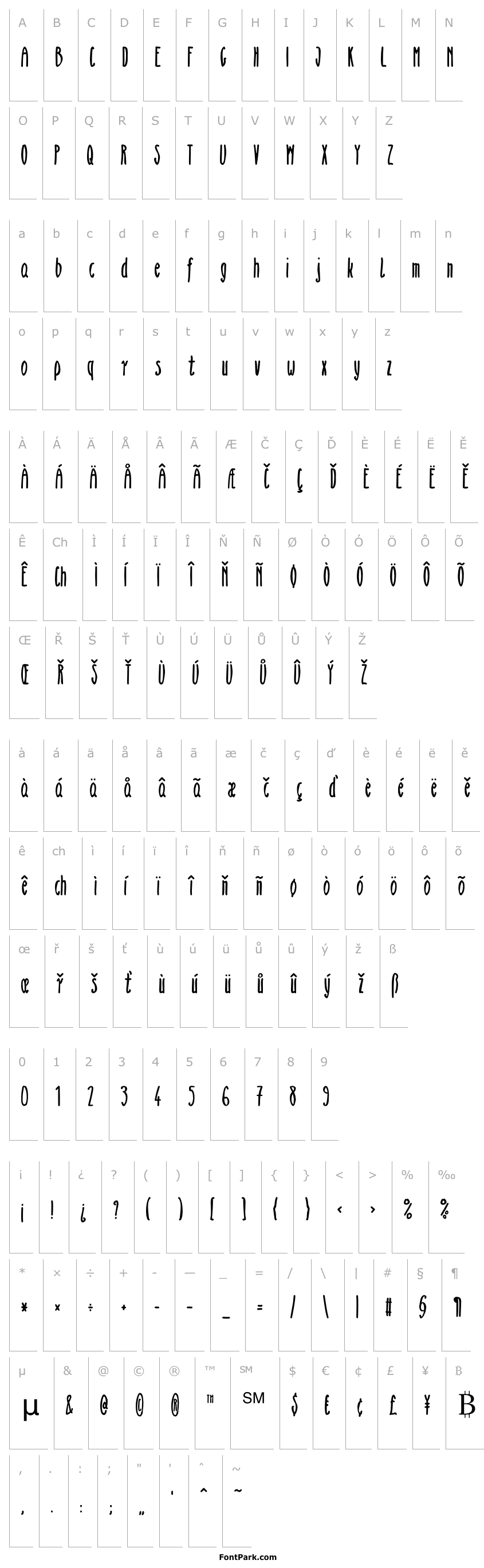 Overview zai Thin Handwritten Lettering