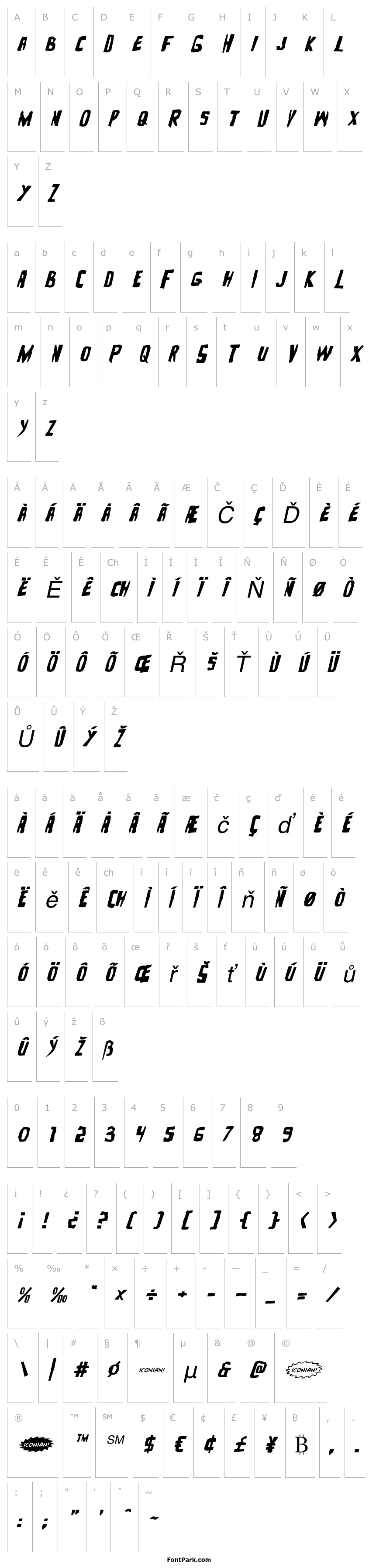 Overview Zakenstein Expanded Italic
