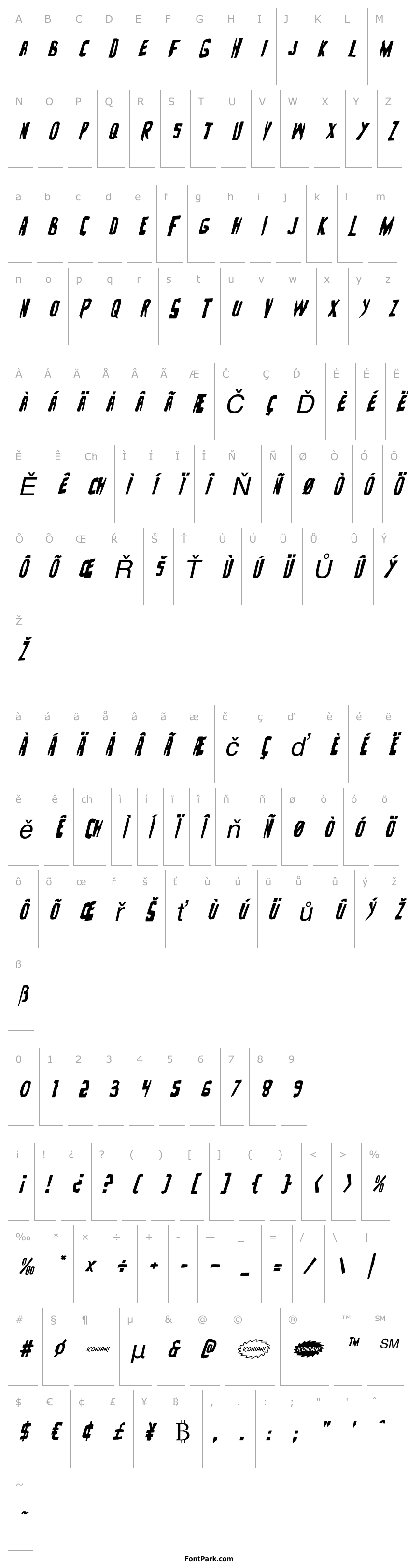 Overview Zakenstein Italic